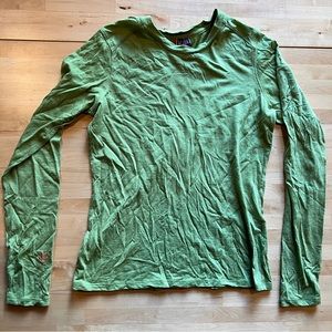 Ibex 100% merino wool baselayer top women’s size small